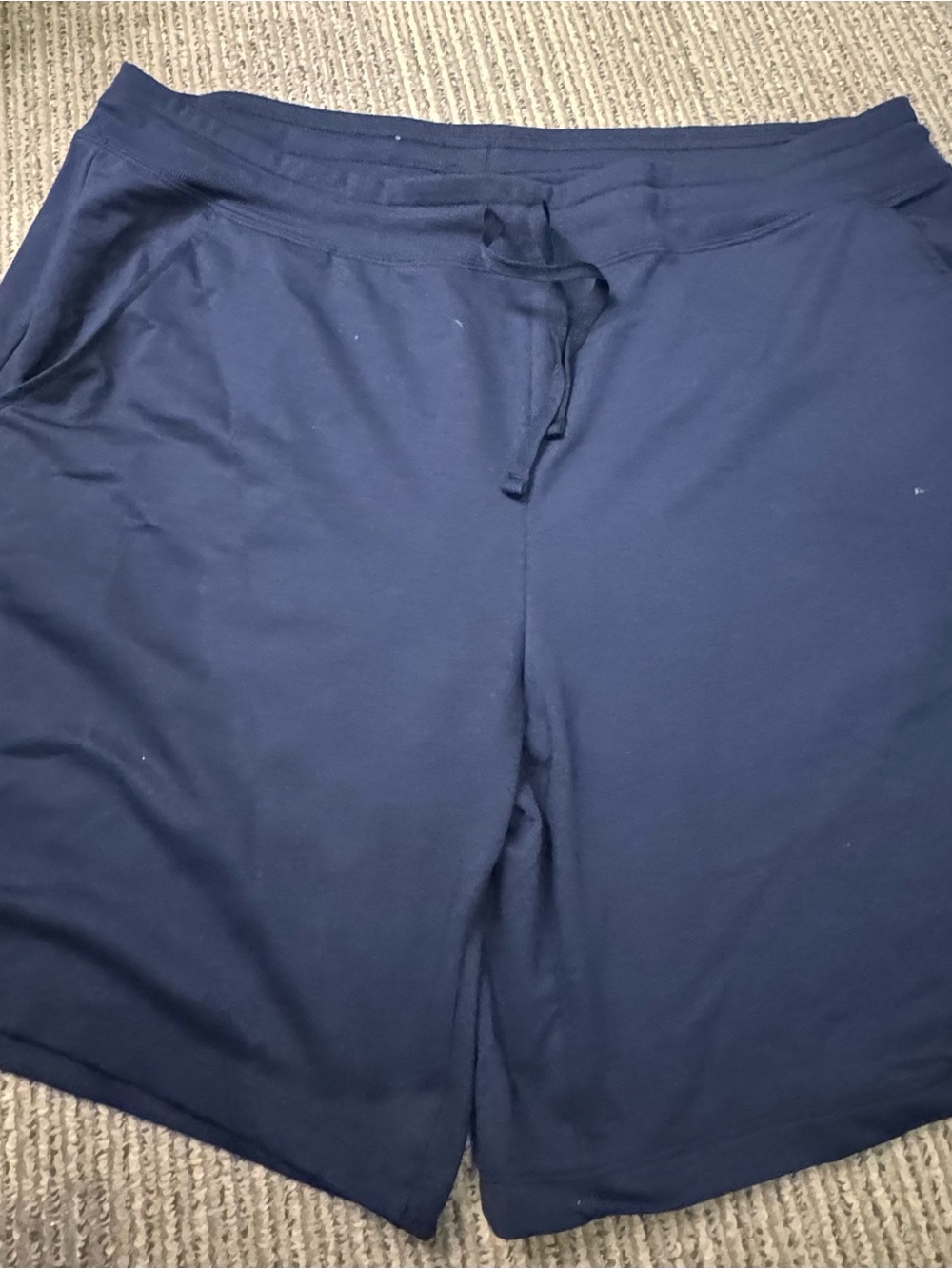 Women’s Navy Drawstring Lounge Shorts